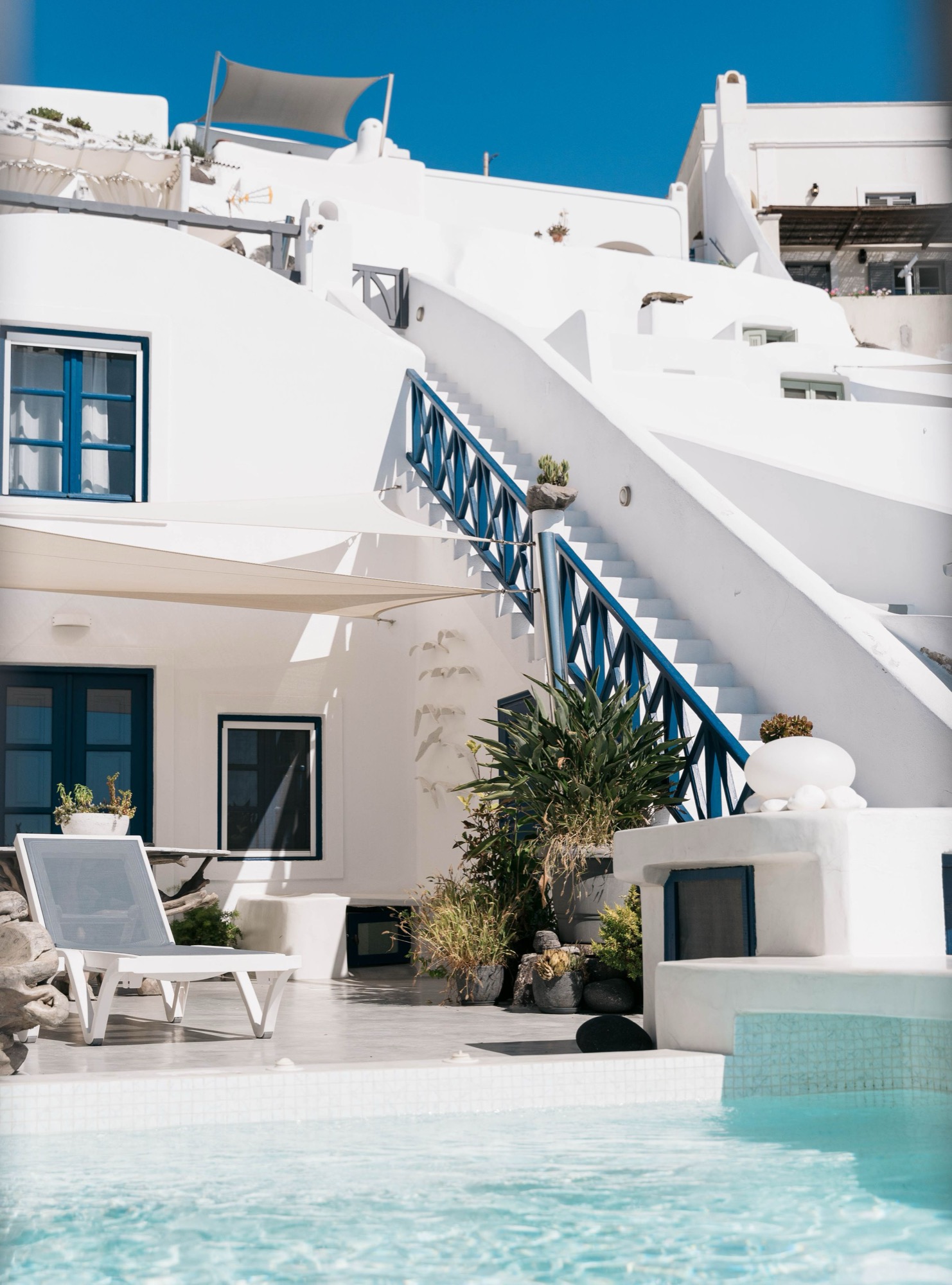 Villa avec piscine, style méditerranéen
